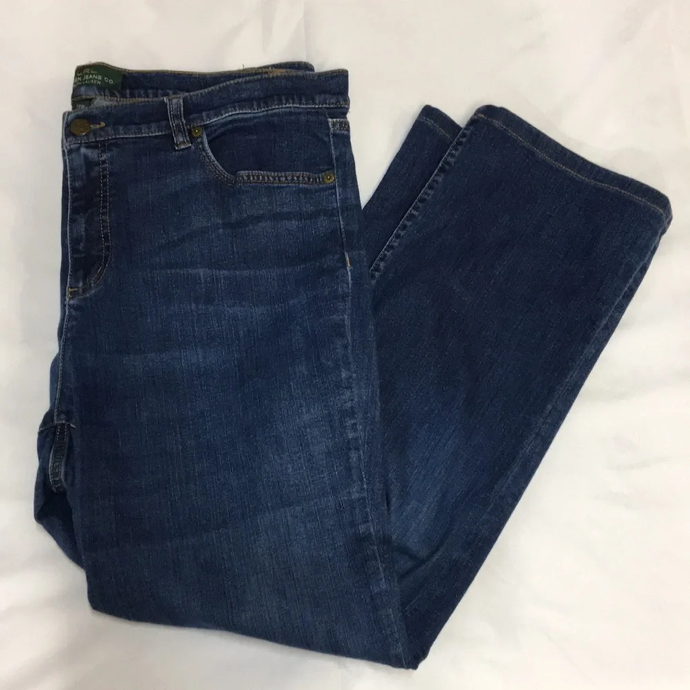 Ralph Lauren Women’s Classic Straight Leg Jeans Size 14W Like-NEW